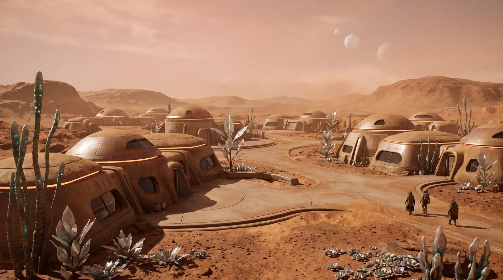 Aethera — the planet, city exterior