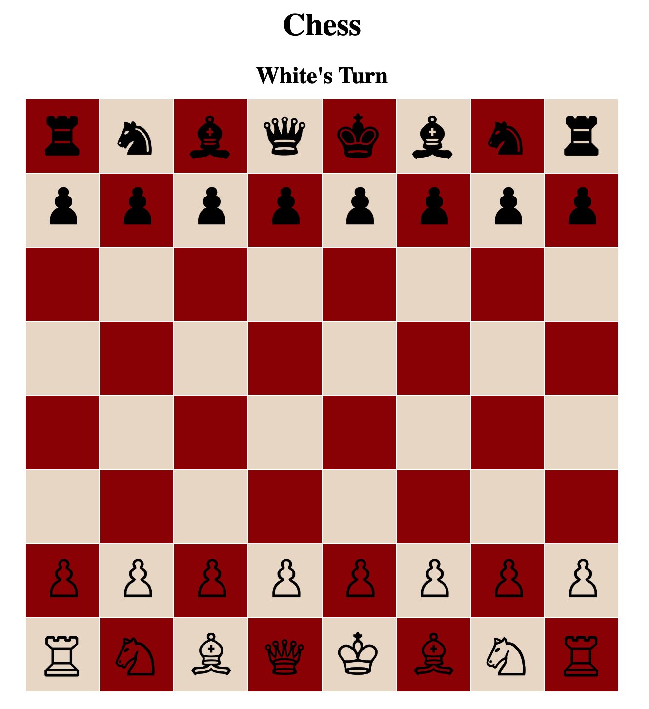 Fun ChessGame board