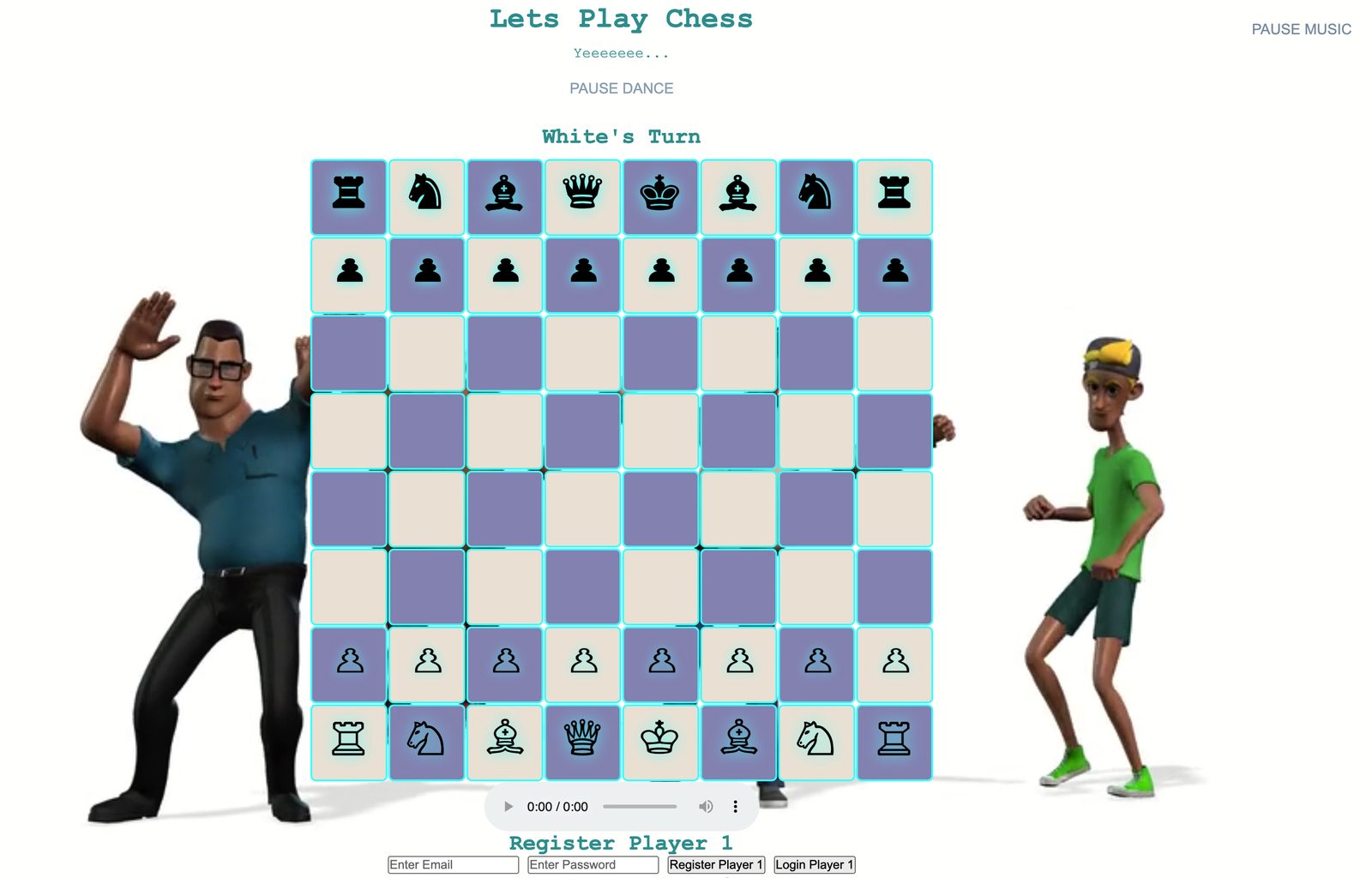 Fun ChessGame play screen with characters